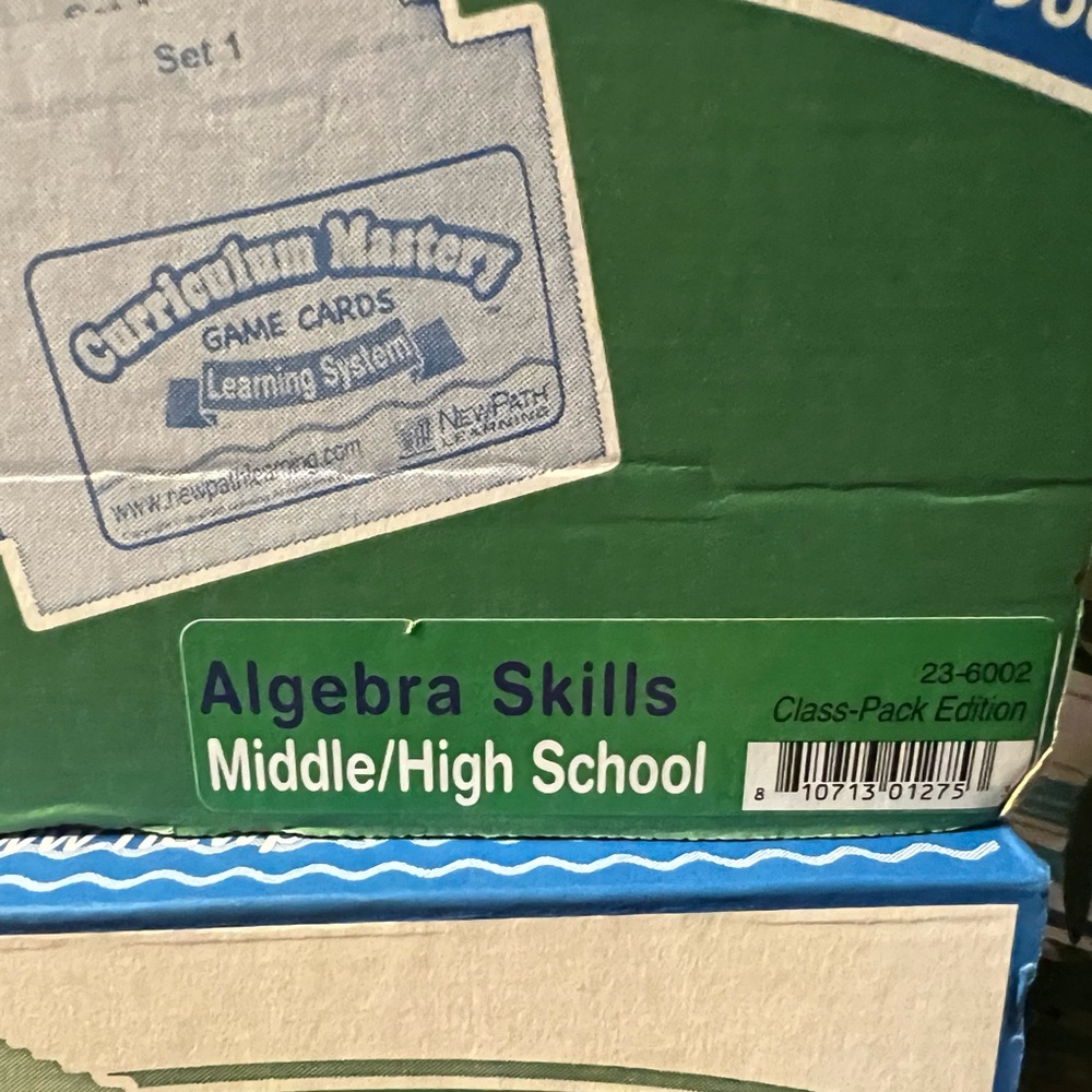 $30 NEW NEVER USED NEWPATH ALGEBRA SKILLS GAME SET FOR MIDDLE AND HIGH SCHOOL. - Picture 5 of 6